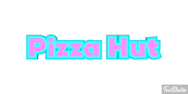 Pizza Hut Texteffekt