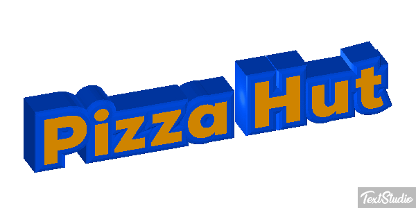 Pizza Hut Texteffekt