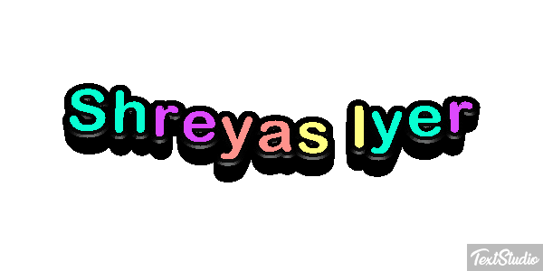 Shreyas Iyer Metin efekti