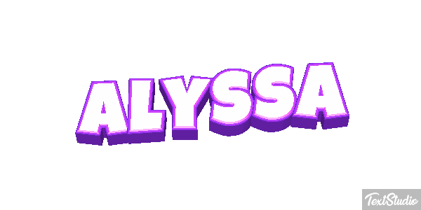 Alyssa Text effect
