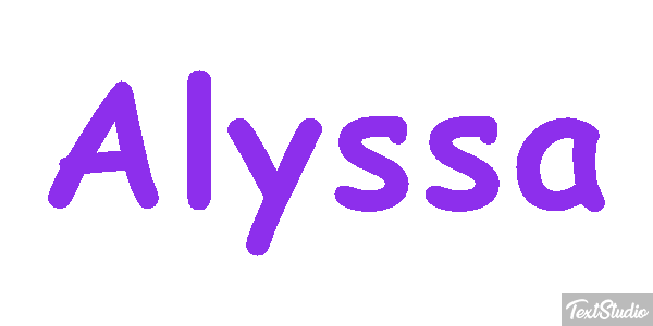 Alyssa Text effect