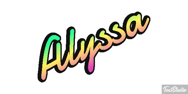 Alyssa Text effect