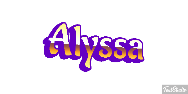 Alyssa Text effect