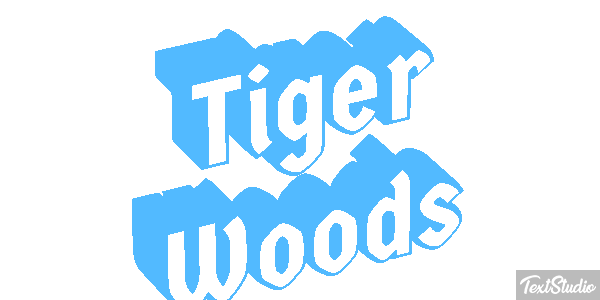 Tiger Woods Metin efekti