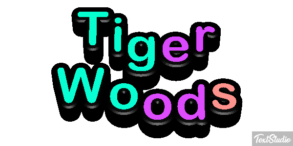 Tiger Woods Metin efekti
