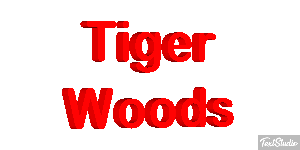 Tiger Woods Metin efekti