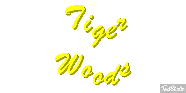 Tiger Woods Metin efekti