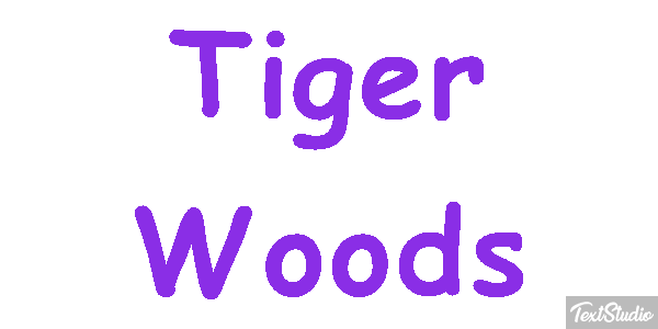 Tiger Woods Metin efekti