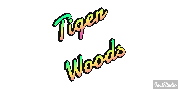 Tiger Woods Metin efekti