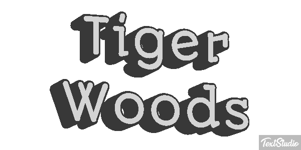 Tiger Woods Metin efekti