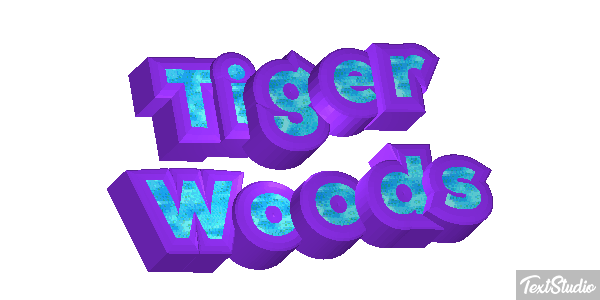 Tiger Woods Metin efekti