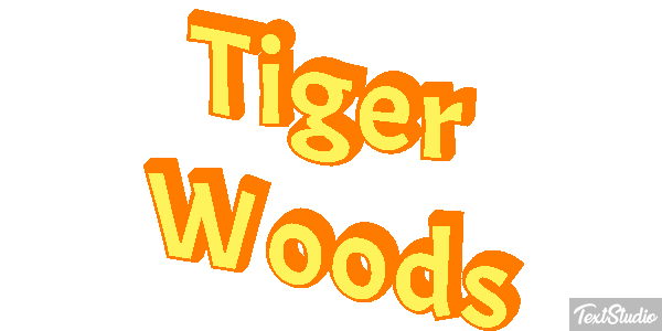 Tiger Woods Metin efekti
