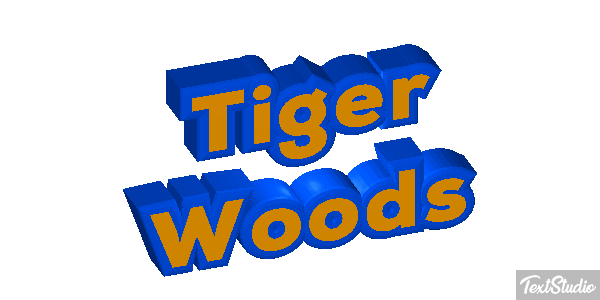 Tiger Woods Metin efekti