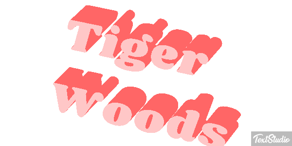 Tiger Woods Metin efekti