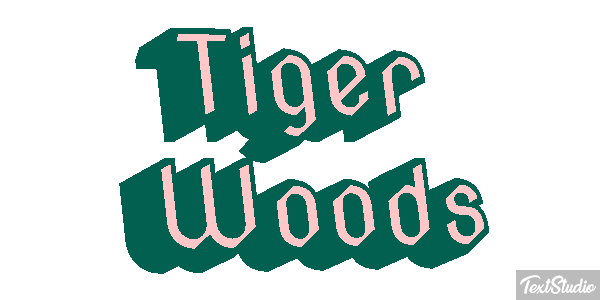 Tiger Woods Metin efekti
