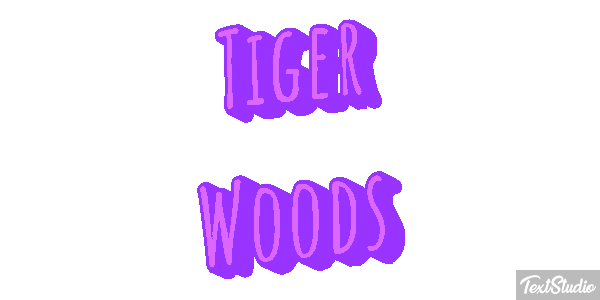 Tiger Woods Metin efekti