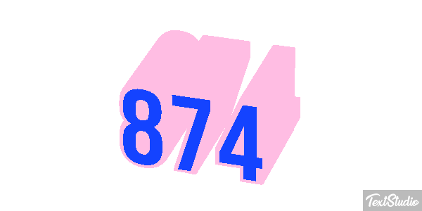 874 Effet de texte