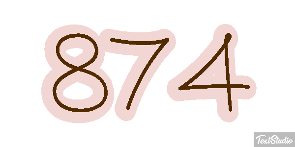 874 Effet de texte