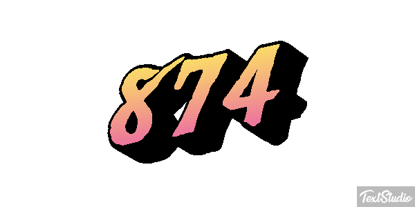 874 Effet de texte