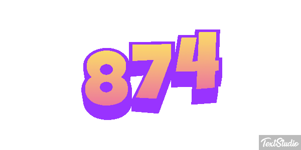 874 Effet de texte