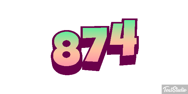 874 Effet de texte