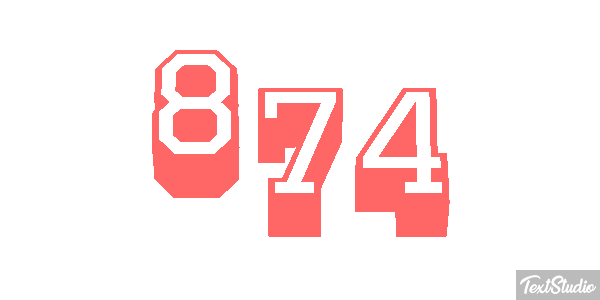 874 Effet de texte