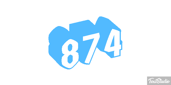 874 Effet de texte