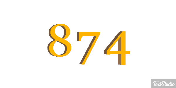 874 Effet de texte