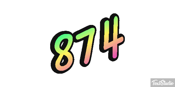 874 Effet de texte