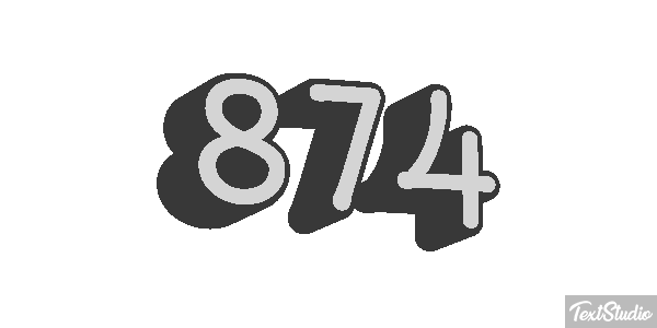 874 Effet de texte