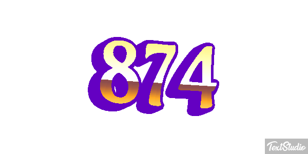 874 Effet de texte