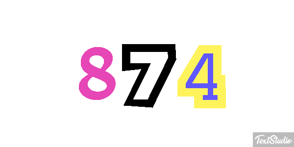 874 Effet de texte