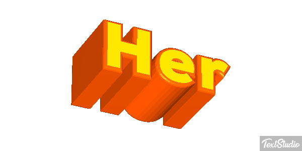 Her Effet de texte