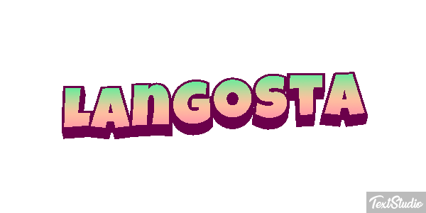 Langosta Efecto de texto