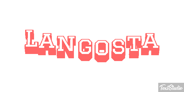 Langosta Efecto de texto