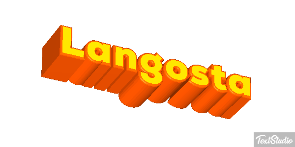 Langosta Efecto de texto