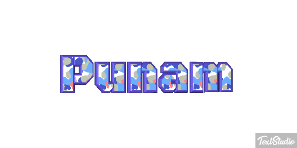 Punam Text effect