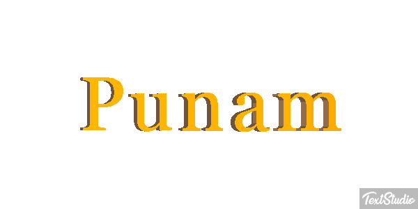 Punam Text effect