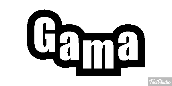Gama Efeito do texto