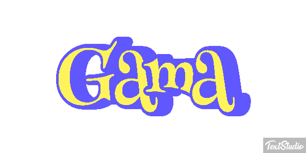Gama Efeito do texto