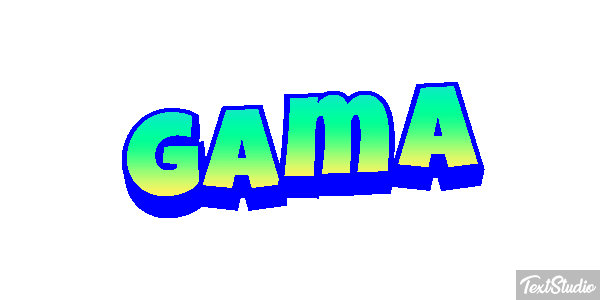 Gama Efeito do texto