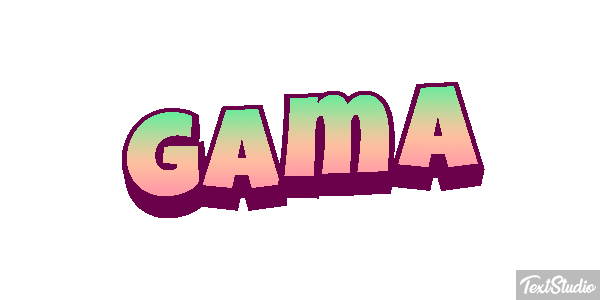 Gama Efeito do texto