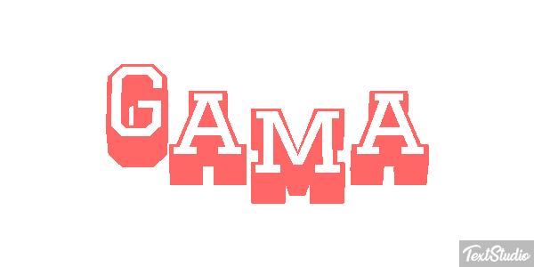 Gama Efeito do texto