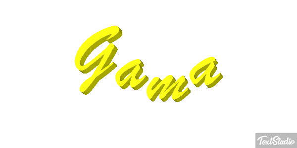 Gama Efeito do texto