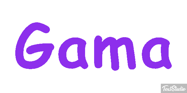 Gama Efeito do texto