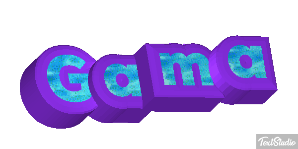 Gama Efeito do texto