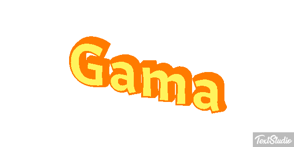 Gama Efeito do texto