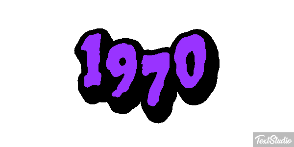 1970 Текстовый эффект