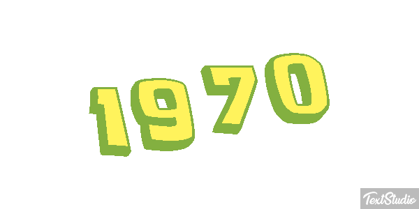 1970 Текстовый эффект