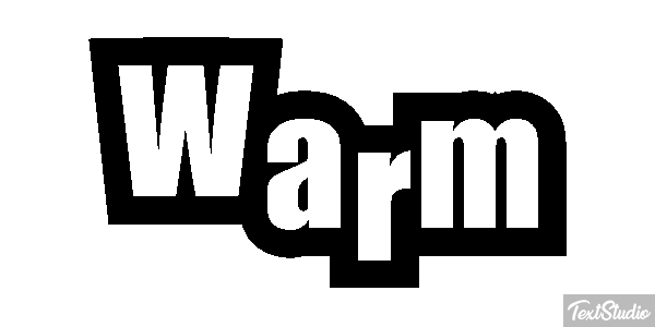 Warm Tekst effect